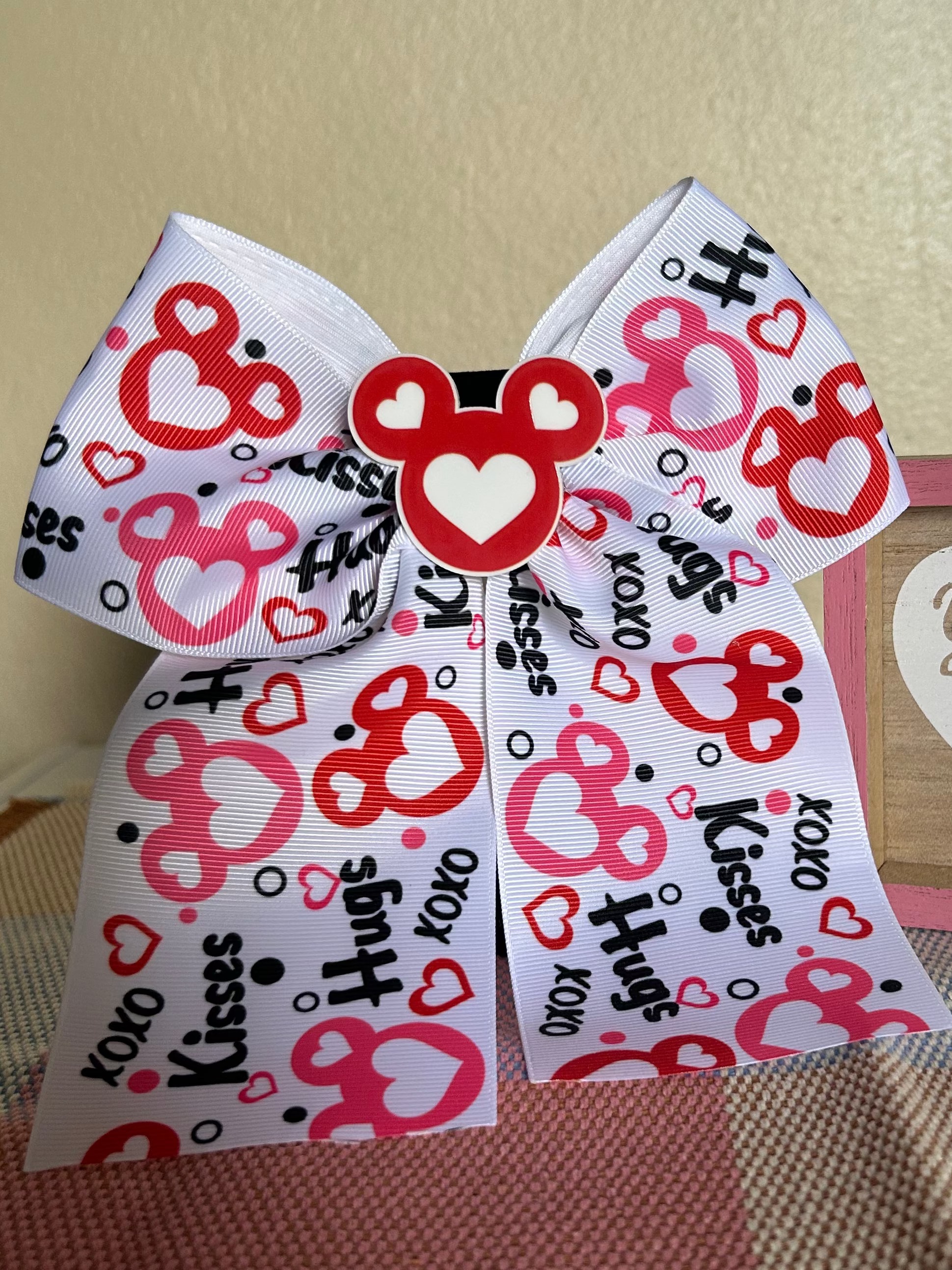 Lazo de corazones Mickey